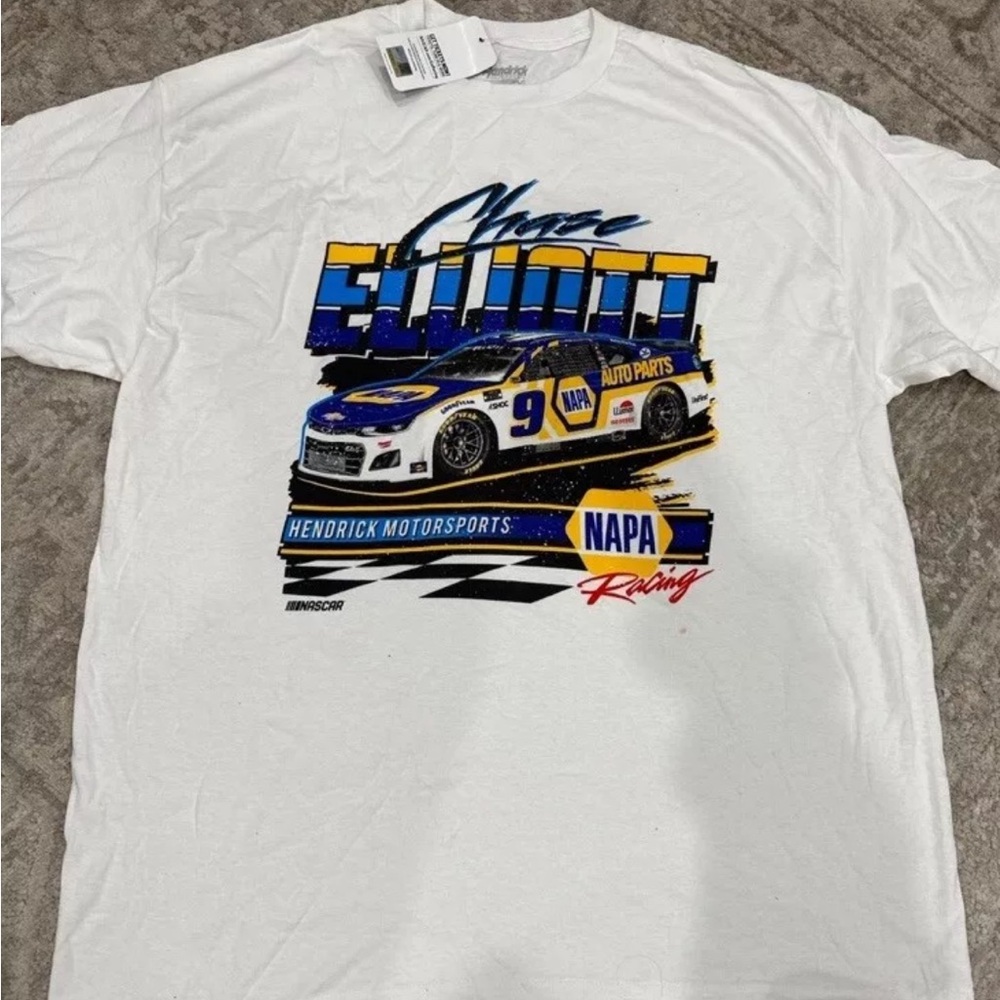 Hendrick Motorsports #9 CHASE ELLIOTT Napa Racing NASCAR T-Shirt. XL. New‎